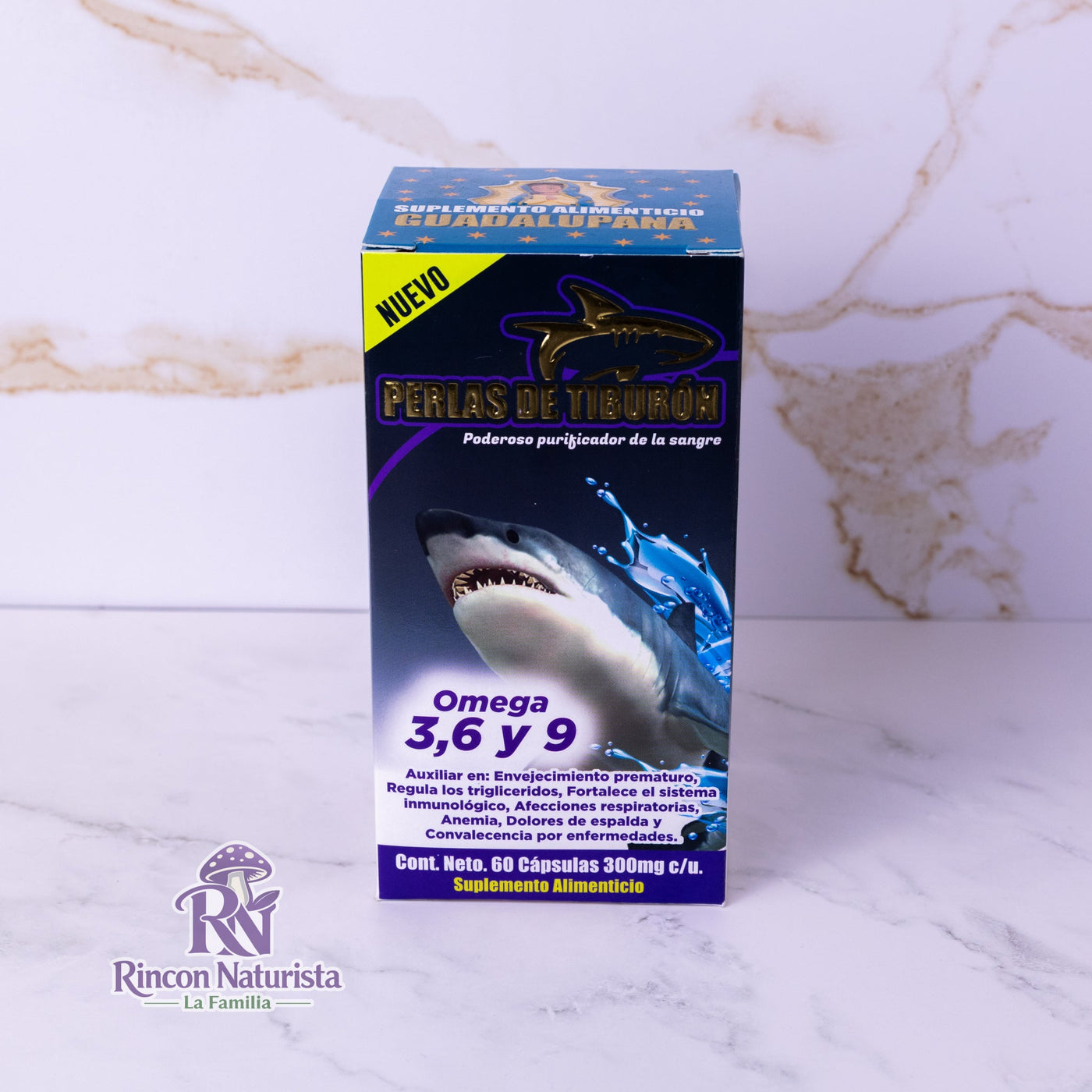 Perlas de Tiburón – Omega 3, 6 y 9 (60 cápsulas)