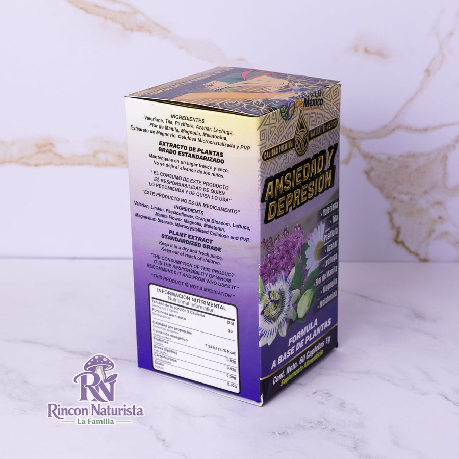Ansiedad y Depresión – Fórmula Herbal