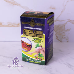 Circulación y Várices – Extracto Herbal (60 capletas)