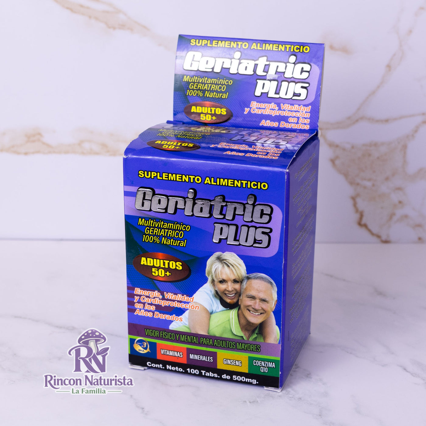 Geriatric Plus – Multivitamínico Adultos 50+ (100 tabletas)