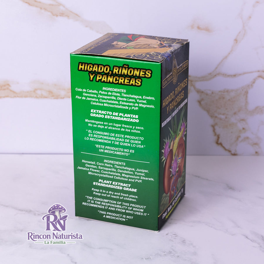 Hígado, Riñones y Páncreas – 60 Capletas