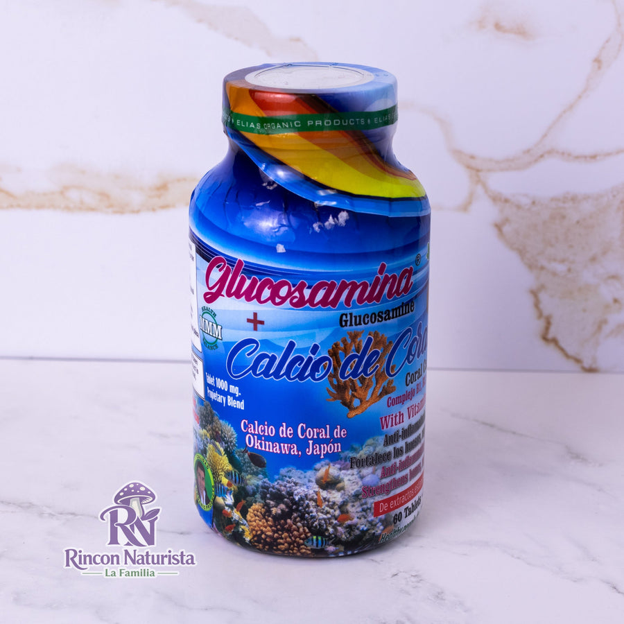 Glucosamina + Calcio de Coral – 60 Tabletas