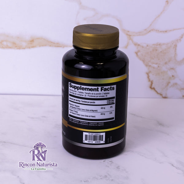 Magnesio y Potasio Citrato – 60 tabletas