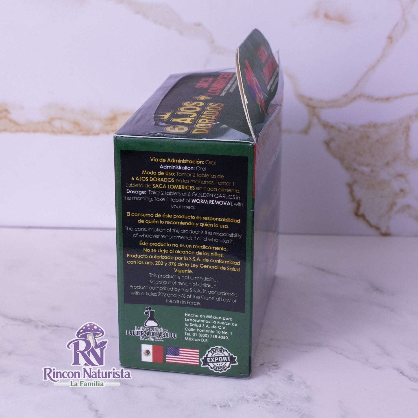 6 Ajos Dorados + Saca Lombrices