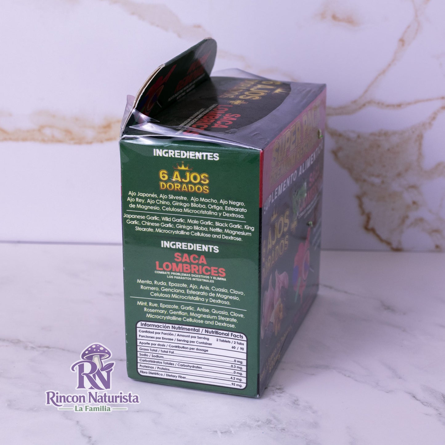 6 Ajos Dorados + Saca Lombrices