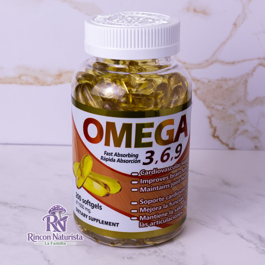 Omega 3-6-9 – Corazón y Articulaciones (200 softgels)