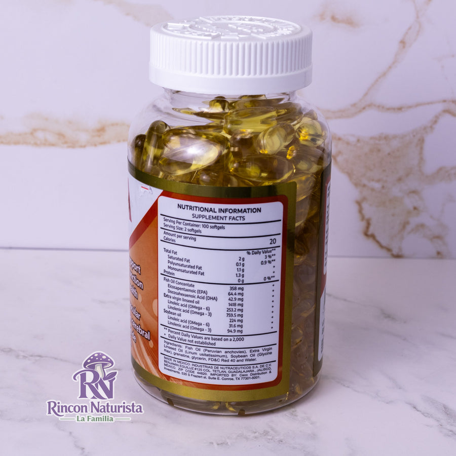 Omega 3-6-9 – Corazón y Articulaciones (200 softgels)