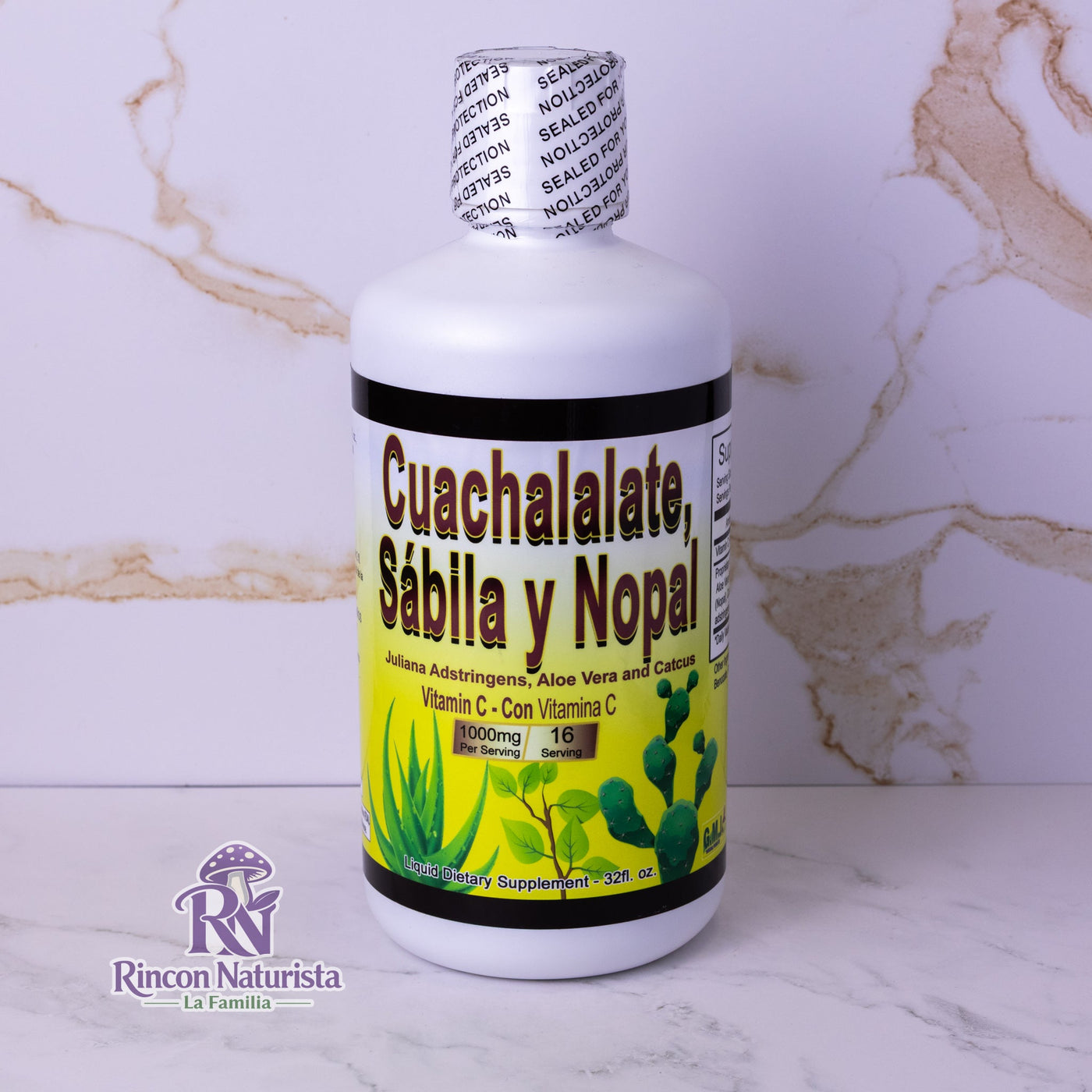 Cuachalalate, Sábila y Nopal