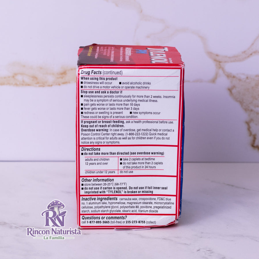 Tylenol PM – Dolor y Sueño (100 capletas)